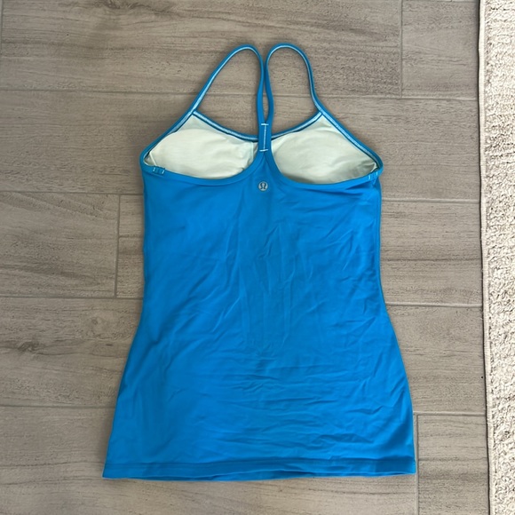 Lululemon Power Y Tank Bright Blue - Picture 2 of 2